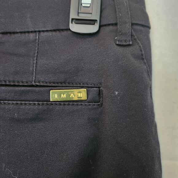 Iman Global Chic Women's Black Boot Cut Pants Size 10 - Picture 6 of 6